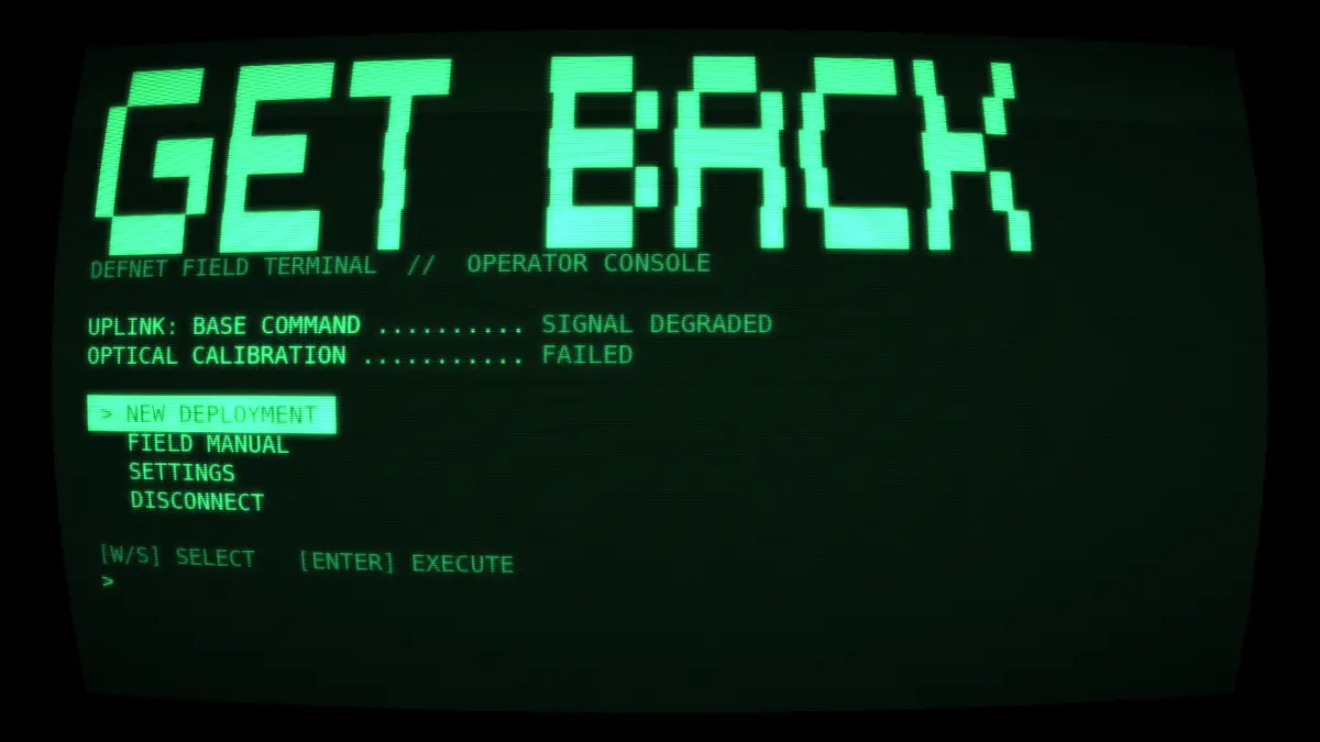 Get Back's title terminal
